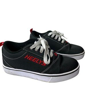 HEELYS  Shoe Skate Youth 6 Black Red Tie No Wheels Y2K Athleisure